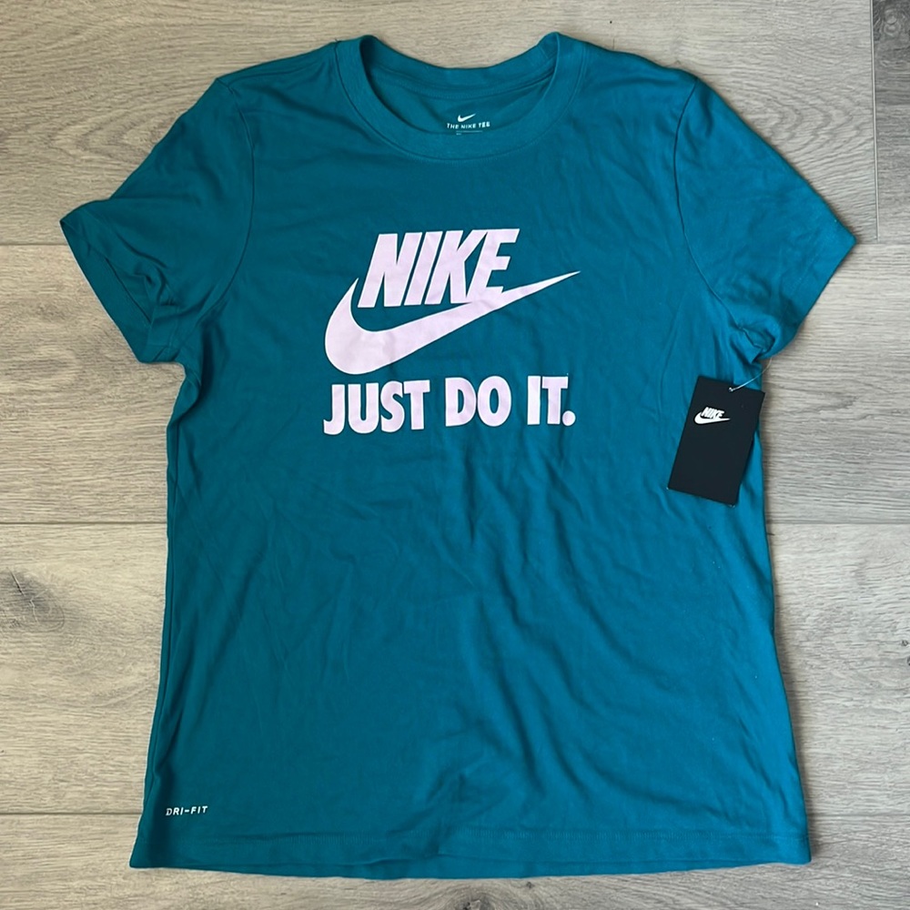 Nike Dri Fit Womens Teal Size Large Shirt